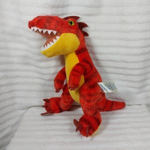 Build A Bear Workshop Red Dinosaur TREX Velociraptor Raptor Plush Stuffed